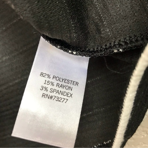 APT 9 Black & White Striped Ribbed Jacket Size M Petite - Picture 12 of 12